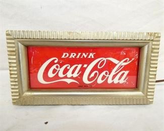 5X10 COCA COLA LIGHTED COUNTER SIGN 