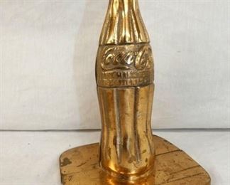 8IN BRASS COCA COLA BOTTLE BOOKENDS 