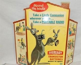 24X24 EVEREADY BATTERIES TRIFOLD DISPLAY