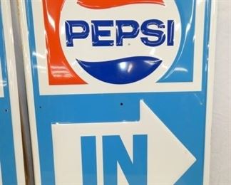VIEW 3 EMB. PEPSI OLD STOCK IN SIGN 