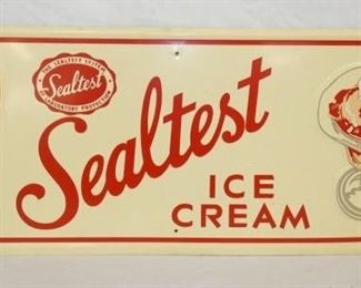 29X11 1957 SEALTEST ICE CREAM SIGN 
