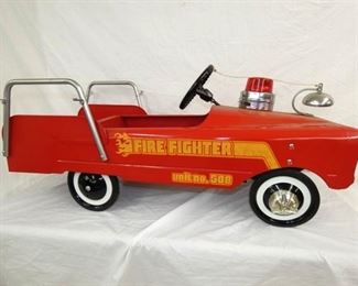 VIEW 2 OTHERSIDE FIRE FIGHTER PEDAL CAR 