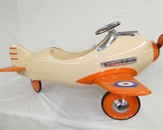 RESTORED STEELCRAFT PEDAL AIRPLANE 
