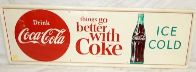 53X17 BETTER W/ COKE ICE COLD SIGN 