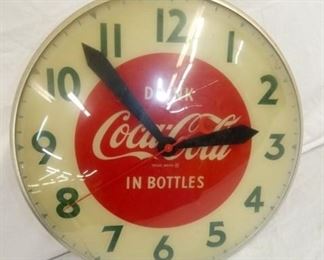 15IN DRINK COCA COLA IN BOTTLES CLOCK 