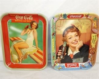 EARLY 1950'S COCA COLA SERVING TRAYS 