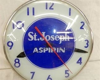 15IN ST.JOSEPH ASPRIN CLOCK 