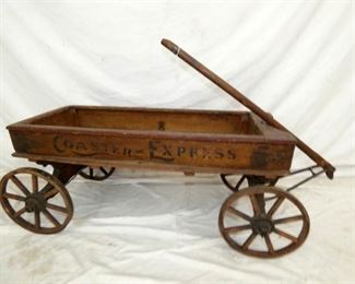 EARLY WOODEN COASTER EXPRESS WAGON 