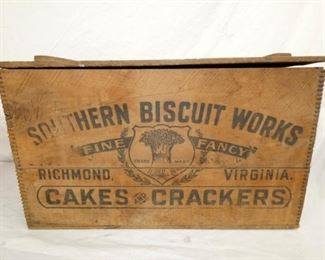 23X14 WOODEN SOUTHERN BISCUIT BOX 
