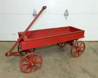 34X15 EARLY WOODEN WAGON 