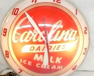 15IN DOUBLE BUBBLE DAIRIES CLOCK 