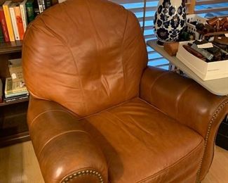 One of the leather recliners