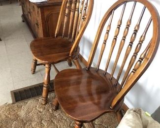 Two Windsor style chairs, Virginia Chair Company