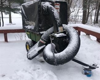 Brinly 33 cu ft tow behind poly vacuum system. Barely used.