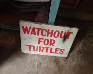 PLL #323 'Watch For Turtles' Sign $10  