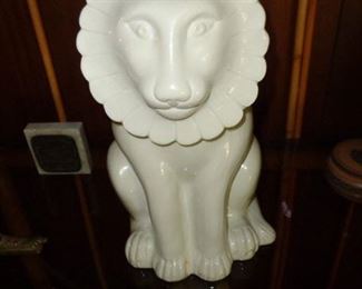 Lion Cookie Jar Made in Italy $30