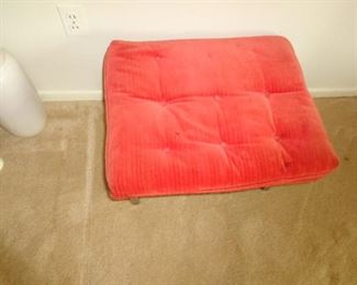 PLL #25- Stool/Ottoman with red cushion @ $60