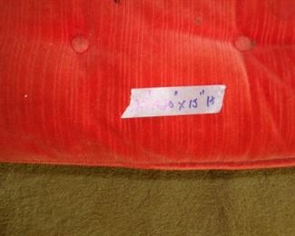 PLL #25- Stool/Ottoman with red cushion & Chrome Legs @ $60