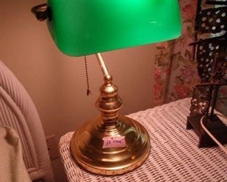 PLL #48  Bankers Lamp  with Green Glass Shade @ $30