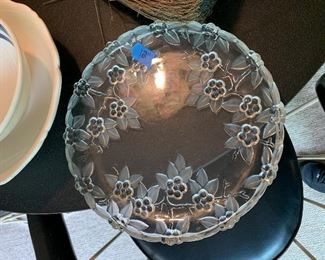 PLL #184 - Clear/Frost Platter Dish $5