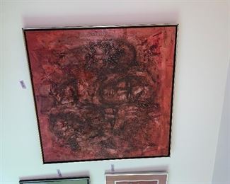 PLL #199- Art- Abstract featuring 3 faces - Oil On Canvas - Signed by the artist lower right @ $650 