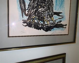 PLL # 206 Art (Editioned Print)- Owl  @ $35 