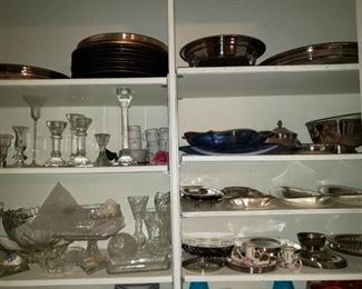Crystal and Silver Pieces