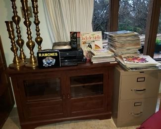 TV Stand
Records
Brass Items