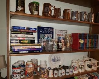 Beer Steins and Books
