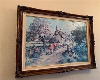 LIMITED EDITION MARTY BELL "RODWAY COTTAGE"  FRAMED 43' X 31'' X 1988   783/1500 - $350 ( PRICE REDUCTION - $250)
