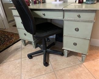 AMAZING DESK/ VANITY  BY FRONT GATE OFFERED AT ~ $750  ( REDUCED TO $475).           RETAILS FOR $2100.00