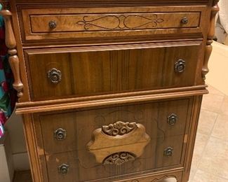 ANTIQUE AMERICAN CHEST ON CHEST~ 43ht x 49 ht with box x 42w x 19d  $325 ( PRICE REDUCTION- $250)