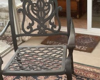 METAL PATIO CHAIR ( TWO AVAILABLE ) ~ $68