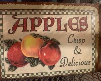 APPLS CRISP AND DELICIOUS SIGN~ $22 ( REDUCED $12)