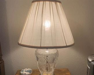 $115 -Crystal lamp(two available)
