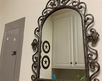 LARGE MIRROR ~ 34 1/2 " height  x 24' width~ 165