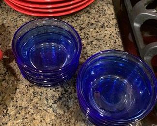 set of six cobalt bowls~ $30