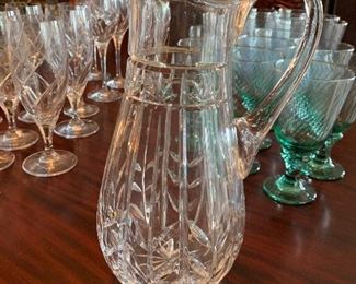 GORGEOUS 12" CRYSTAL PITCHER ~ 68