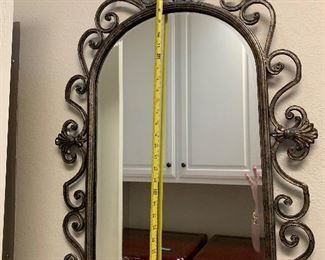 LARGE MIRROR ~ 34 1/2 " height  x 24' width~ 165