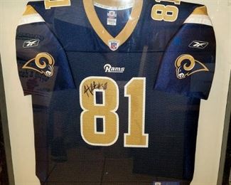 Rams jersey with Torry Holt autograph