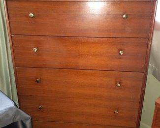 Mid-mod tall dresser made by Showers Furniture from Bloomington, Indian