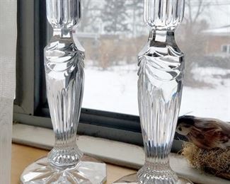 Waterford crystal Prentiss set of 2 candlesticks