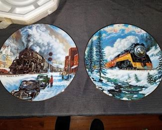 Winter Rails plates by Hamilton collection