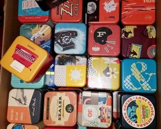 Whole box of Fossil watch tins