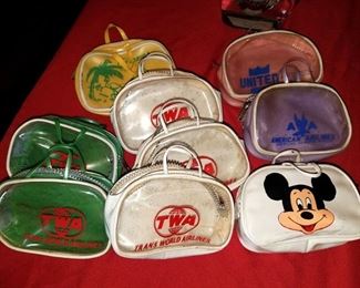 Vintage airline and Mickey coin pouch