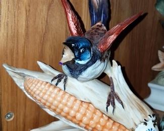 Capodimonte bird figurine