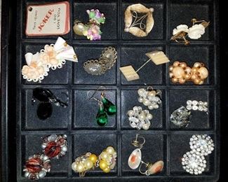 Vintage clip  earrings
