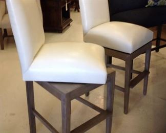 Faux leather barstools