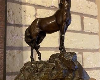 Rare Bronze Statue by Jim Miller "Spanish Barb"