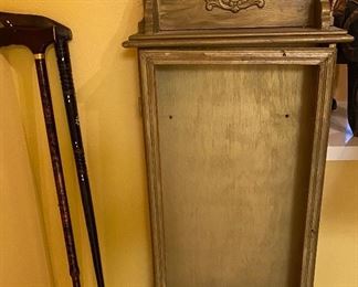 Walking Canes, Wall Cabinet